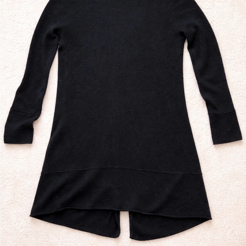 Magaschoni 100% Black Cashmere Cardigan Medium - Picture 6 of 7
